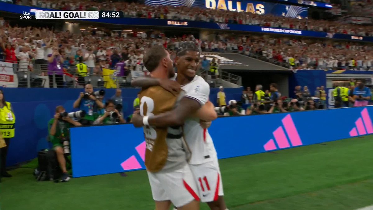 The Three Lions have a fourth against Croatia! Marcus Rashford finishes off a brilliant England move 👏