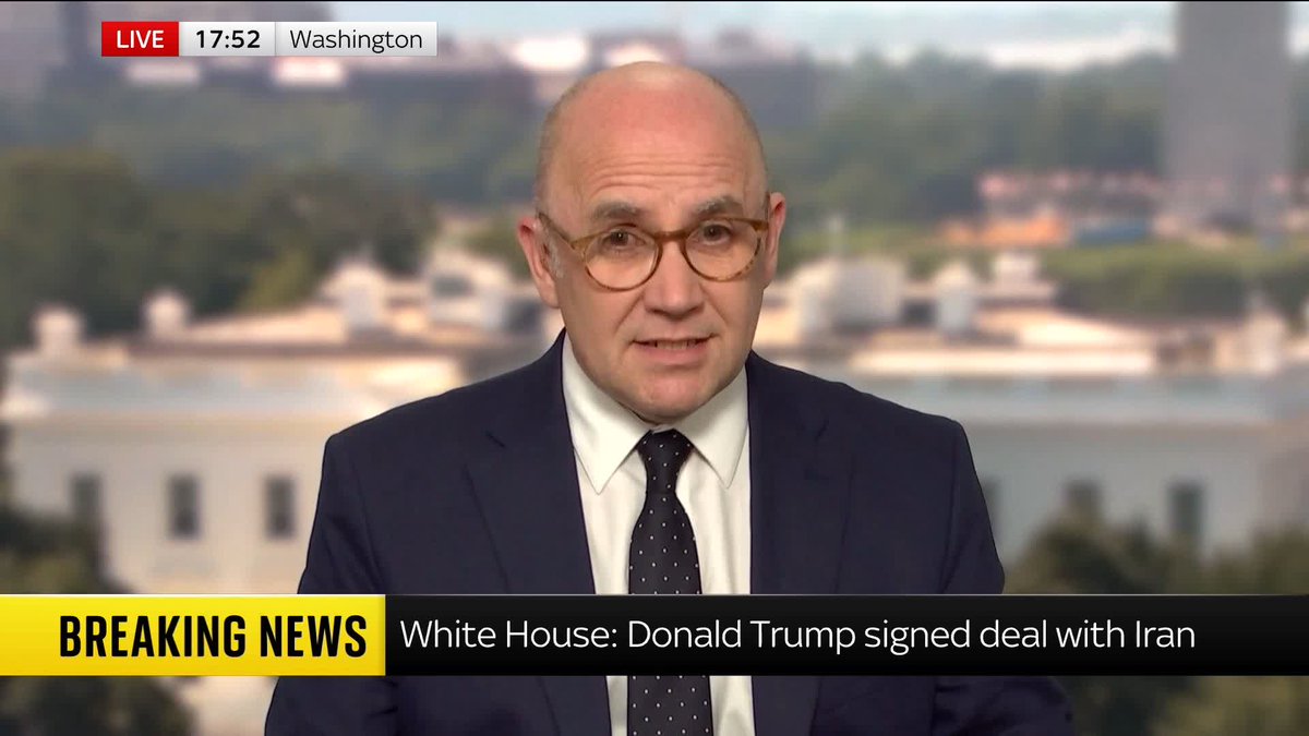 BREAKING: A White House official says Donald Trump has now signed his initial deal with Iran. It comes after mixed reports from Iranian media, suggesting the deal had been signed electronically this evening. Iran war latest: 📺 Sky 501 and YouTube