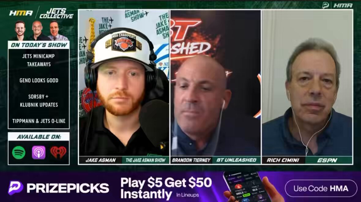 .Brandon Tierney is ALL IN on the #Jets adding QB Brendan Sorsby. ‘I guarantee, I’m going to, that the Jets are going to put a bid in. I have no doubt about that. I guarantee it’s at least a 3rd rounder, & I’m not a reporter, but this is common sense, they’re going for it.’ ‘A Namath guarantee,’ Jake Asman responded with a smile. Rich Cimini said, ‘I wouldn’t guarantee that.’ 🤣 #JetUp FULL SHOW: