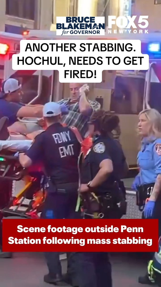 A homeless man went on a stabbing rampage inside Penn Station, and six New Yorkers paid the price. Kathy Hochul refused to repeal cashless bail. We built the safest county in America. When I am Governor, this stops.