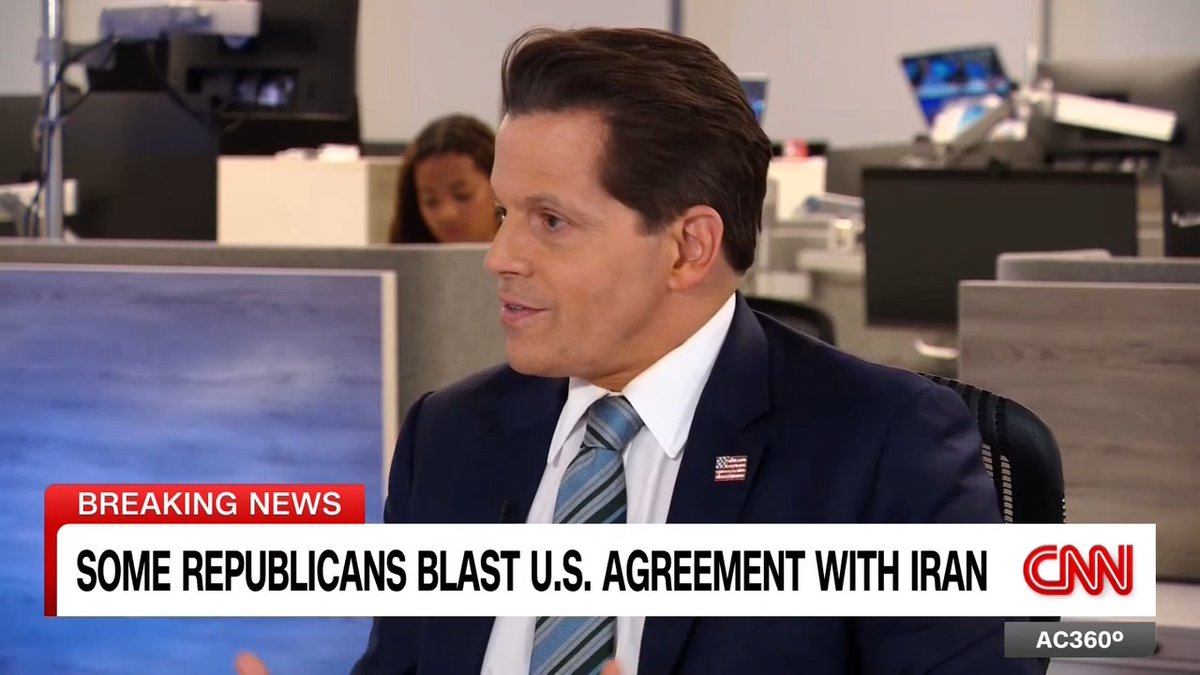 Former Trump WH Communications Director Anthony Scaramucci says "the reaction is so bad" to the agreement with Iran that President Trump will "now start lying about it and saying, 'okay, that wasn't really the deal, go look at this shiny object over here.'"