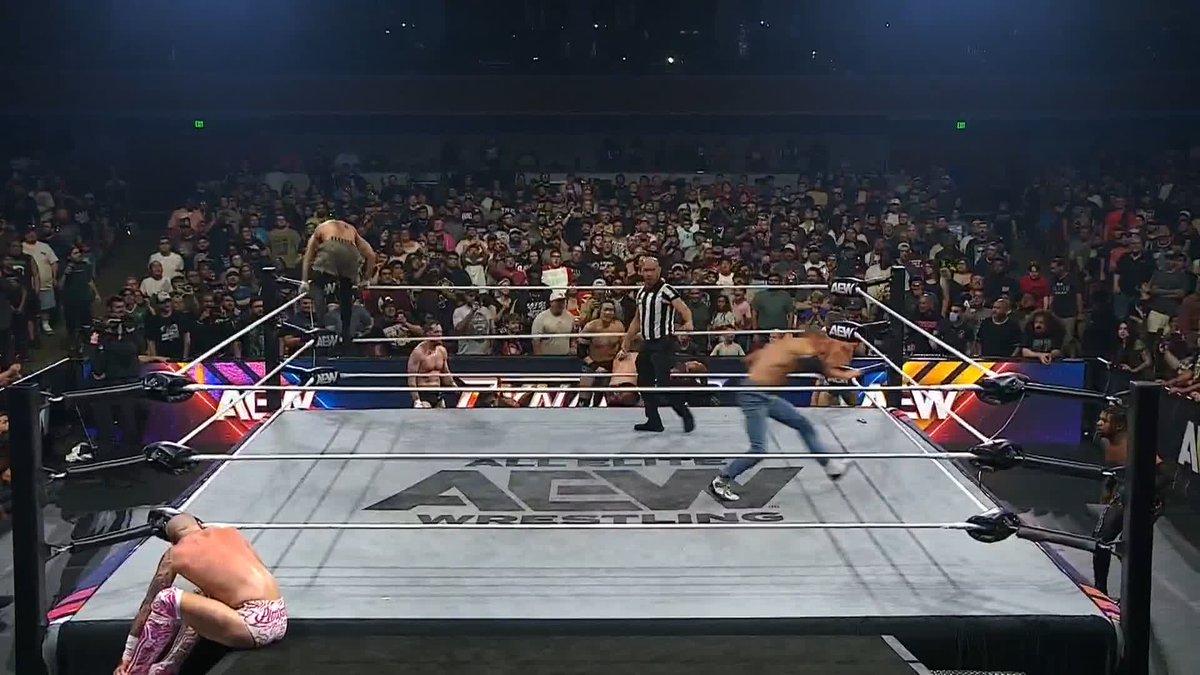 Bodies are flying all over Houston! Watch #AEWDynamite LIVE on TBS &amp; HBO Max