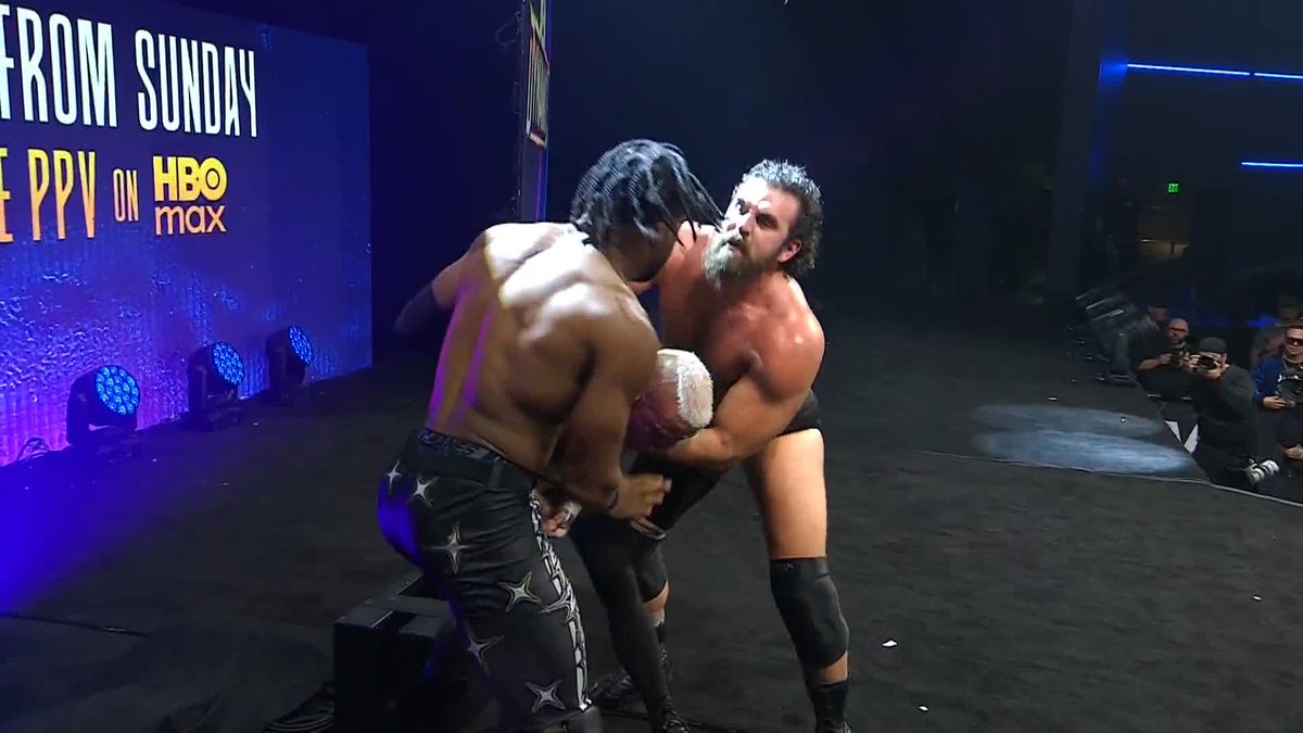 .Kevin Knight ケビン・ナイト &amp; Jake Doyle sent DARBY ALLIN's head BOUNCING off of the ring post! Watch #AEWDynamite LIVE on TBS &amp; HBO Max