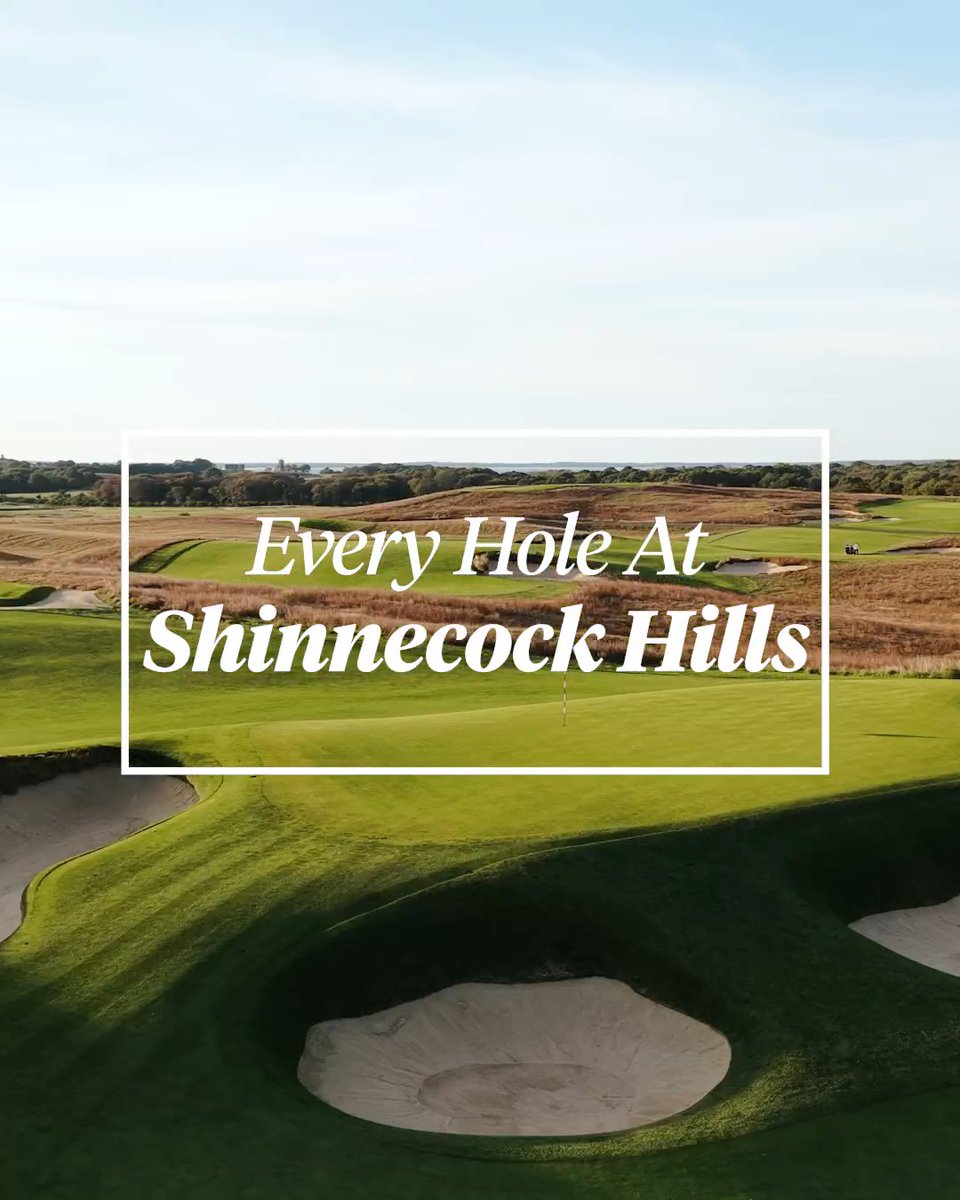 Every hole at Shinnecock Hills in two minutes. 🤩