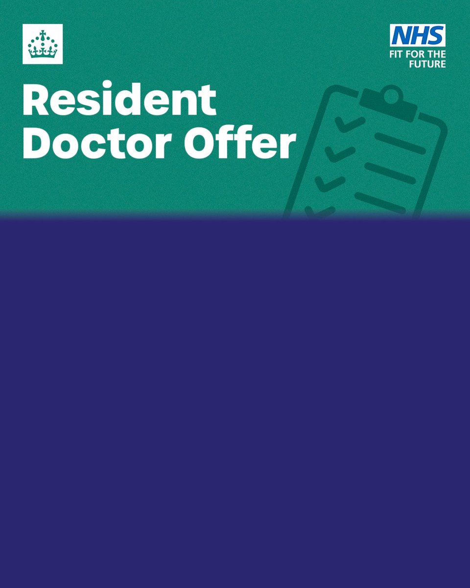 Resident doctors will vote on a transformative offer which will improve pay, working conditions and career progression. The ballot opens today and closes Friday 26 June. More: