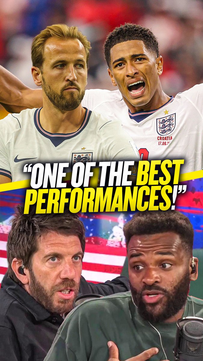 🤩 Andy: "It's one of the best performances from England going forward!" 🔥 Darren: "Harry Kane is flying... Jude Bellingham is incredible!" Goldstein and Benty are very happy with what they saw from England in their win over Croatia! 🙌 #FIFAWorldCup