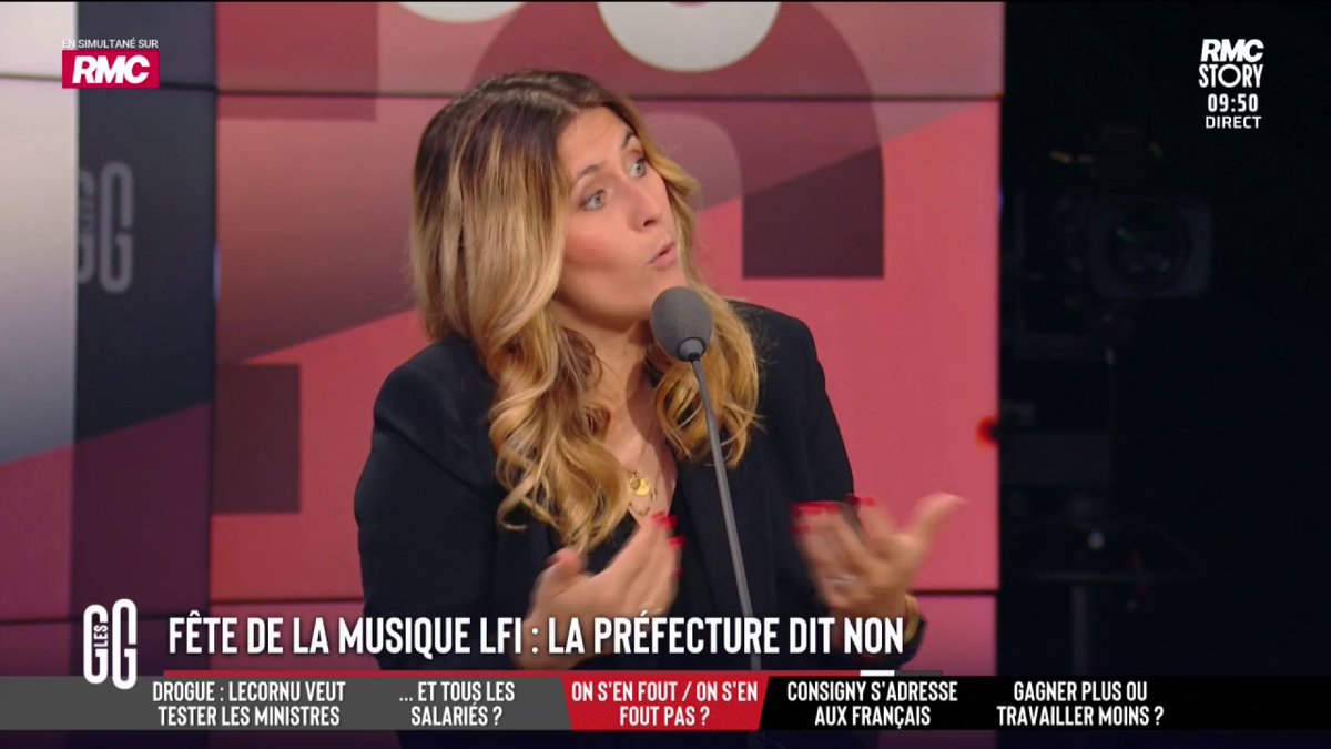 🚨 "LFI gâche la fête", dénonce Flora Ghebali à propos de la Fête de la musique "anti-raciste". #GGRMC