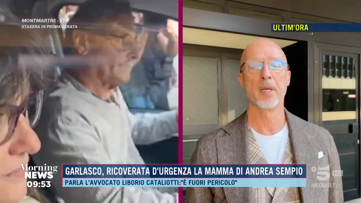 #Garlasco, mamma di Sempio ricoverata, Cataliotti: "L'opinione pubblica deve stemperare i toni. Chiediamo delicatezza" #MorningNews è in diretta su #Canale5 e in streaming su Mediaset Infinity
