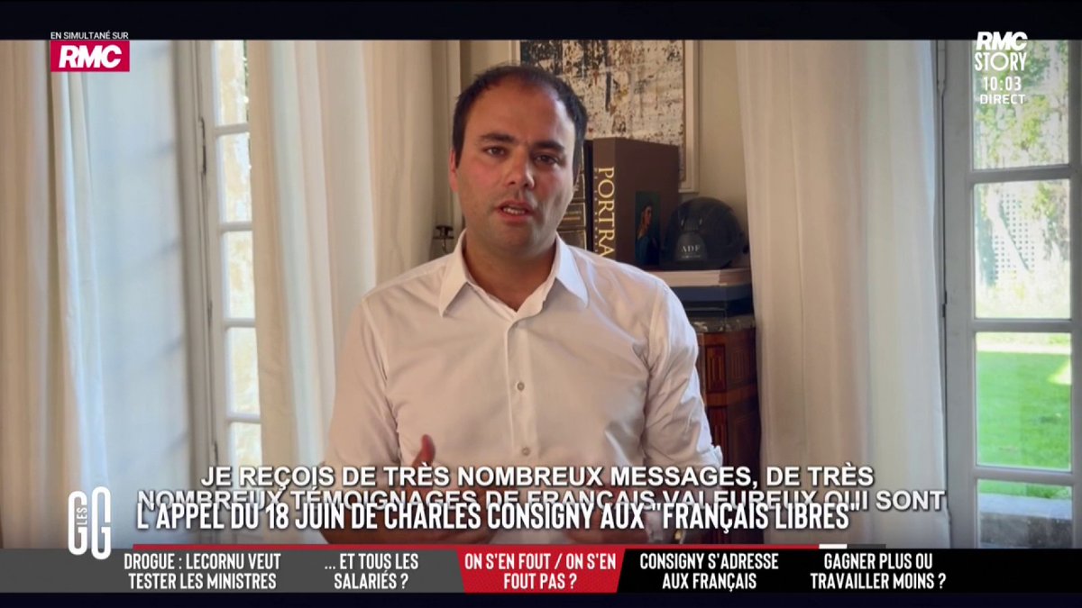 🚨 L'appel du 18 juin de Charles Consigny aux "Français libres". #GGRMC