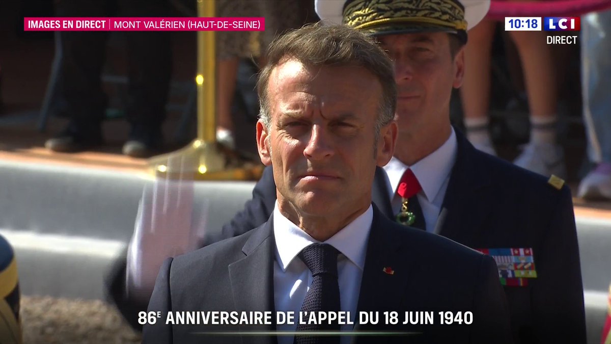 🔴 86e anniversaire de l'appel du 18 juin 1940 ➡️ La marseillaise est entonnée