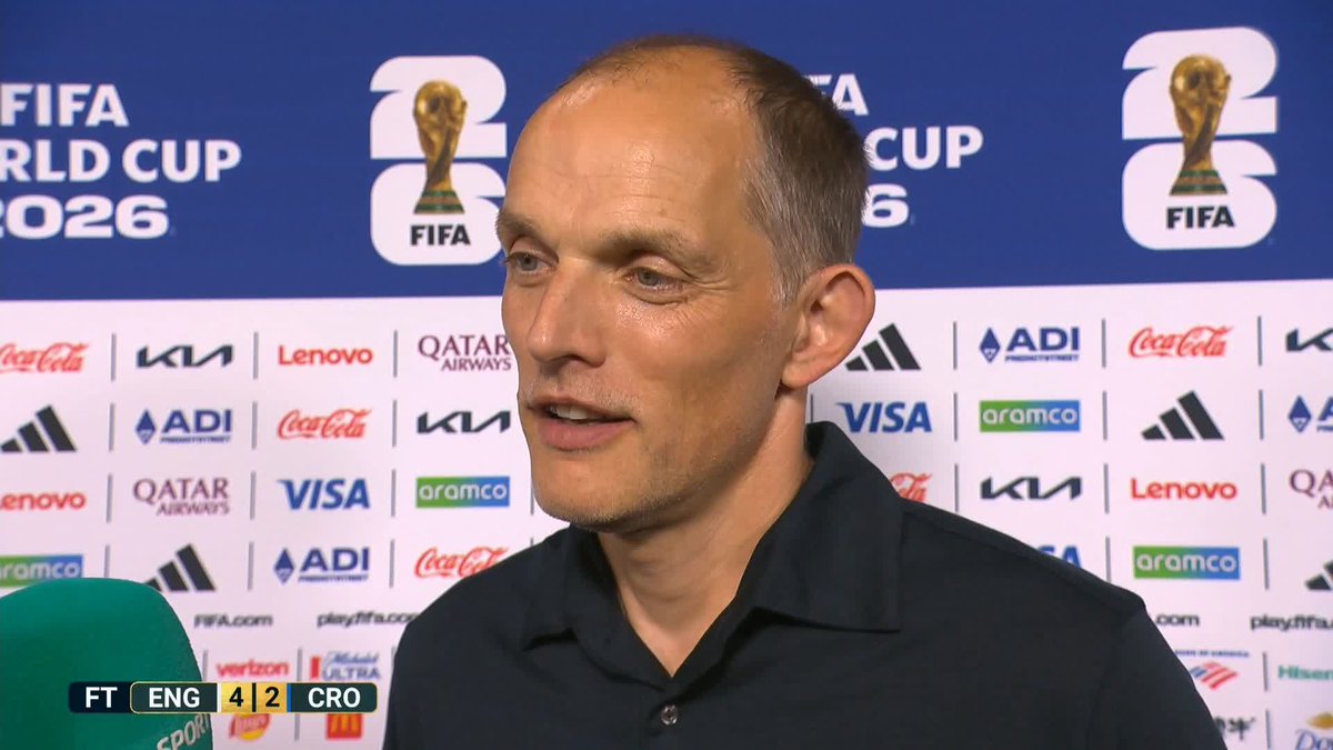 Listen to Tuchel from 1:00. He said they were too careful, he said they went to a back 7 in the first half and Croatia still scored, so what's the point? He wants to kill the spirit of Gareth South gate totally.😅 I believe England are ready.