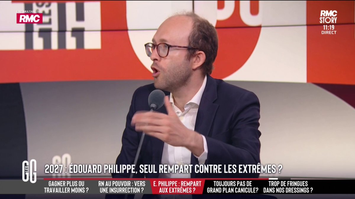 🚨 🗣️ "Charles Alloncle, il faut qu'il assume de soutenir Jordan Bardella et Marine Le Pen", assure Jérémie Patrier-Leitus, président de la commission d’enquête sur l’audiovisuel public. #GGRMC