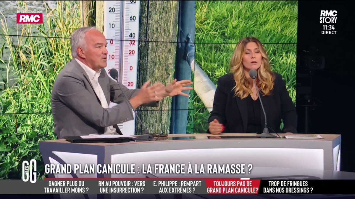 🥵 💥 Clash canicule entre Flora Ghebali et Olivier Truchot. 🗣️ "Au lieu d'emmerder les automobilistes, concentrez-vous sur les vrais problèmes !" #GGRMC