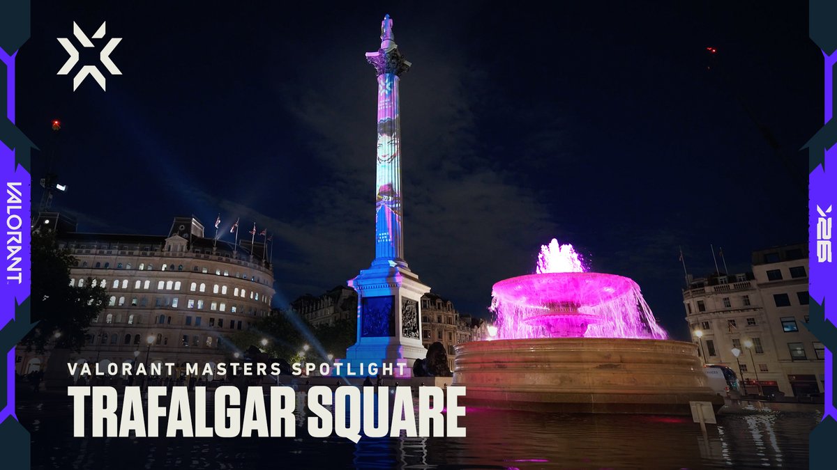 We put Masters London on Nelson’s Column. The community made it a moment 💜 #valorant #valorantmasters #vct #valorantmasterslondon