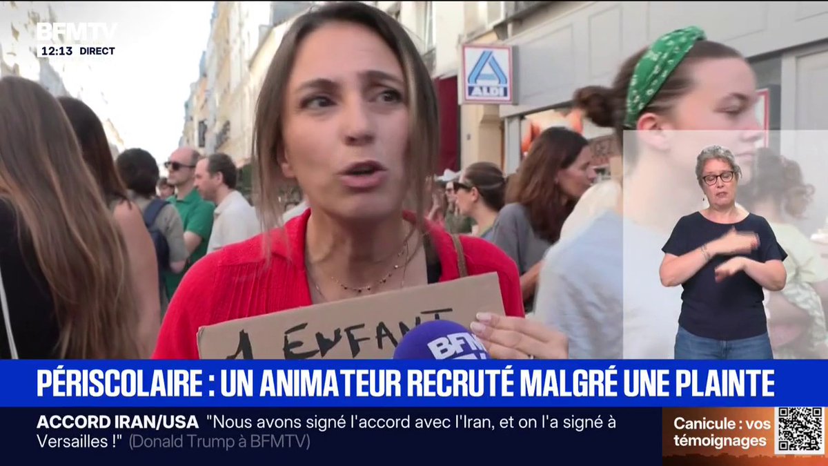 Périscolaire: une manifestation devant une école du 7e arrondissement de Paris