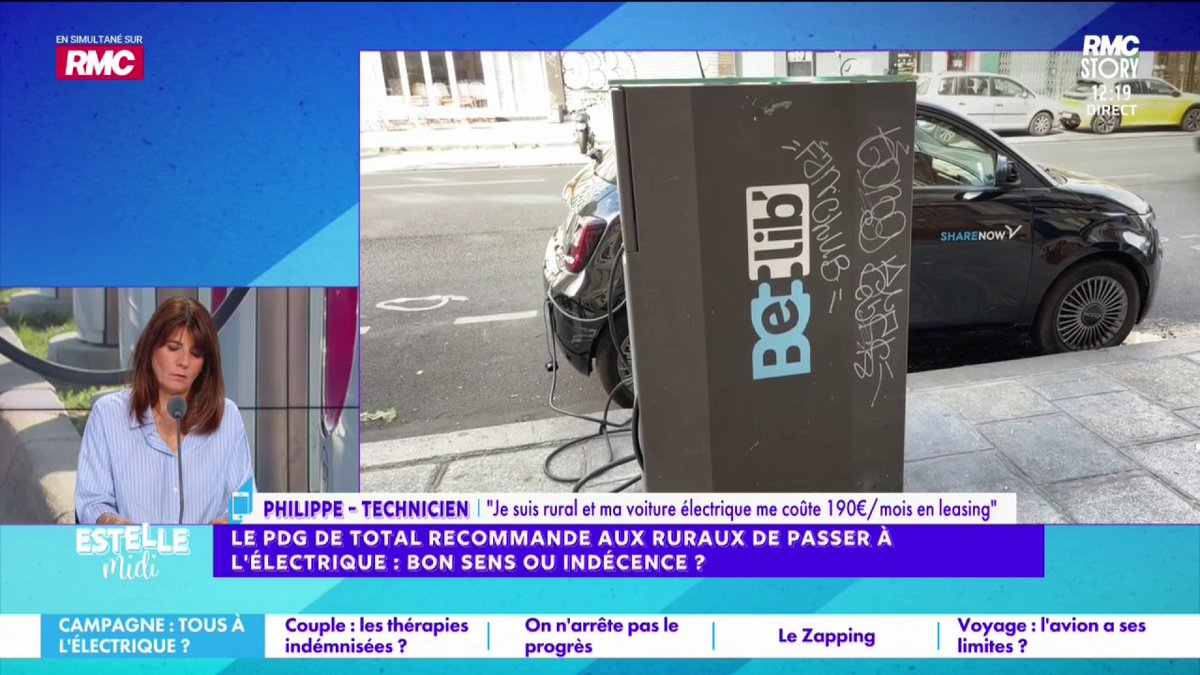🚗 P. Pouyanné recommande aux ruraux de passer à l'électrique 📞 Philippe : "On gagne 3 600€/mois à 2 ! On a une Dacia Spring, elle me fait 99% de mes déplacements ! Pour 100km, c'est 1,85€ la recharge ! Je paie 190€ de leasing, j'économise 80€ de carburant, elle me revient à 80€"