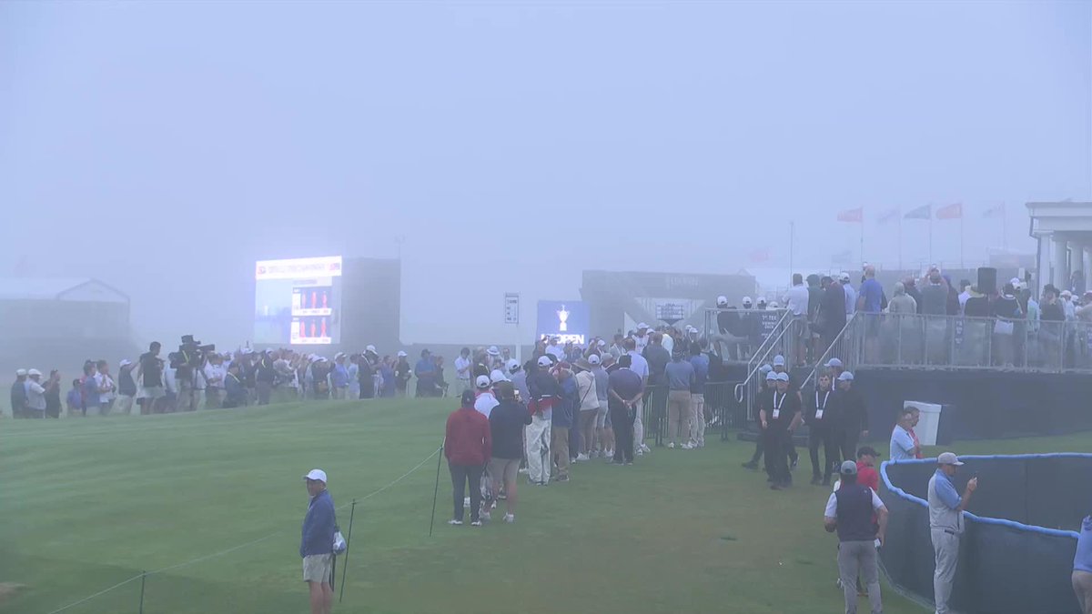 It's the U.S. Open. It's Shinnecock Hills. What else do you need? New York native James Nicholas had the honor of hitting the first tee shot of the championship.