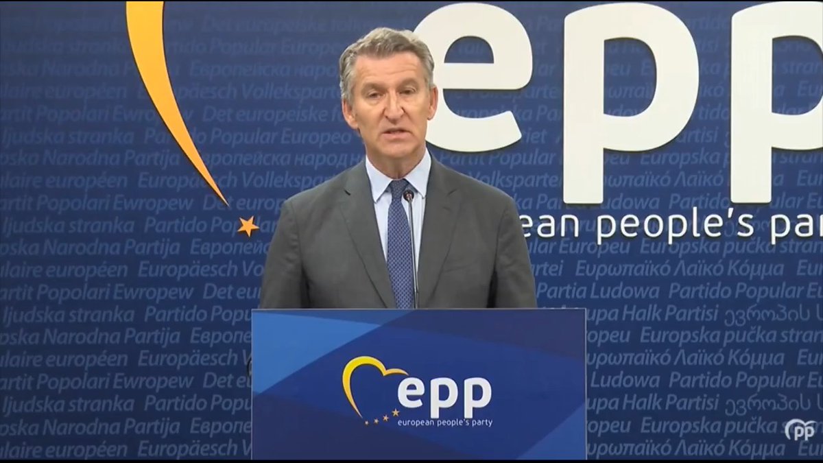 #EnDirecto | Feijóo: "Se me cae la cara de vergüenza explicando que mi país es el país de la UE con más casos de corrupción. Se me cae la cara de vergüenza que mis colegas europeos me estén preguntado por la ola de corrupción en la política española"