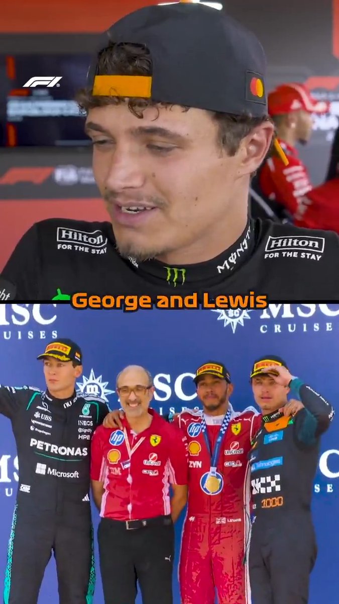 Lando had nothing but praise for Lewis 👊 #F1 #BarcelonaGP