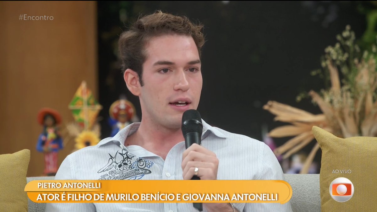 imagina poder pedir conselho pra Murilo Benício e Giovanna Antonelli? 🆘 é pra poucos, viu, Pietro? 💋 #Encontro #TVGlobo