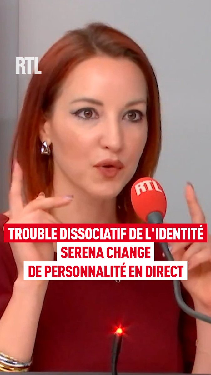 🎙️"Tout à l'heure vous étiez avec Alexia et là, c'est Didi" Serena, atteinte d'un trouble dissociatif de l'identité, gère sa vie avec 8 personnalités différentes. Elle nous l'explique dans "Un jour, une vie" au micro de Faustine Bollaert sur #RTL