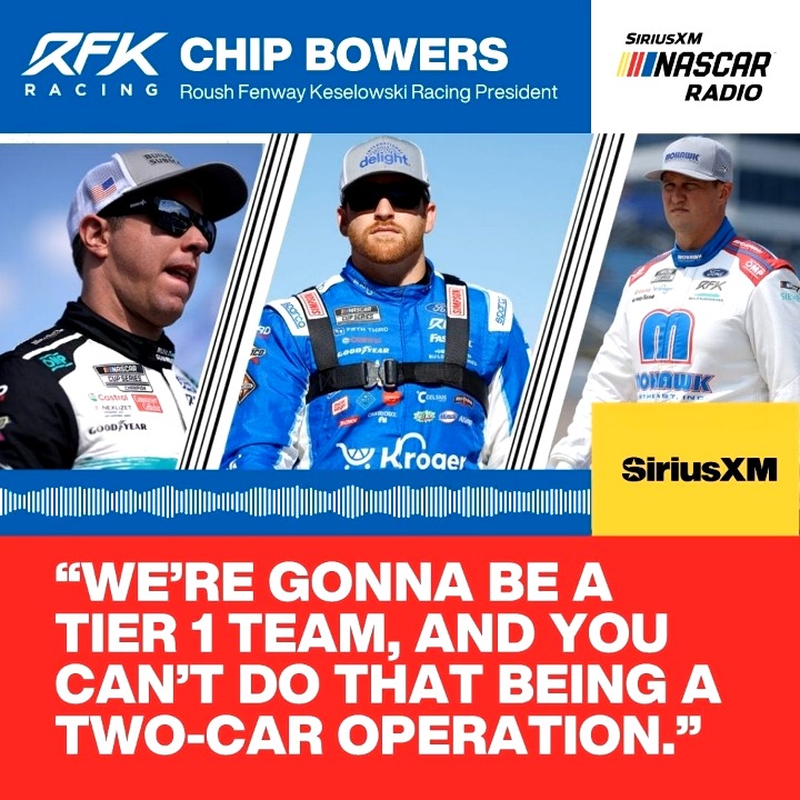 💵 "Any decision we make on a third charter is one that's going to allow us to create sustained success for the long-term." RFK Racing's Chip Bowers reaffirms they'll remain a 3-car team next year &amp; weighs in on their pursuit of another charter. More ➡️