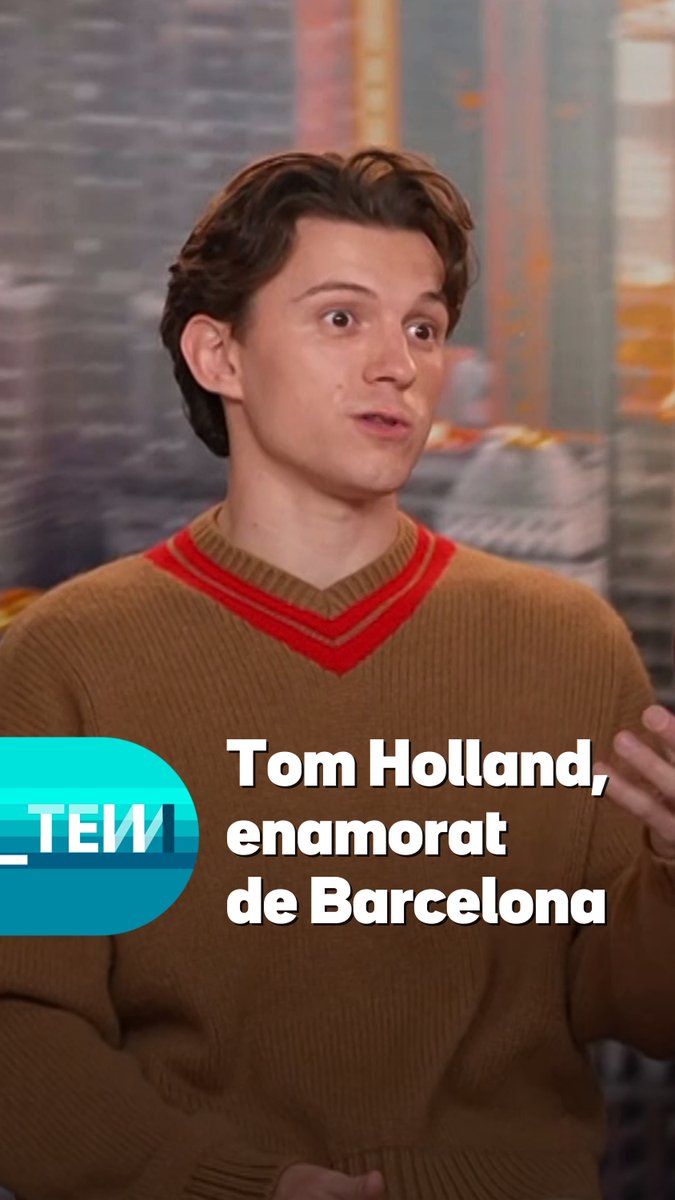 Quan Tom Holland parla de Barcelona li brillen els ulls gairebé tant com quan mira Zendaya 😍💓😍💓 #TotEsMou3Cat