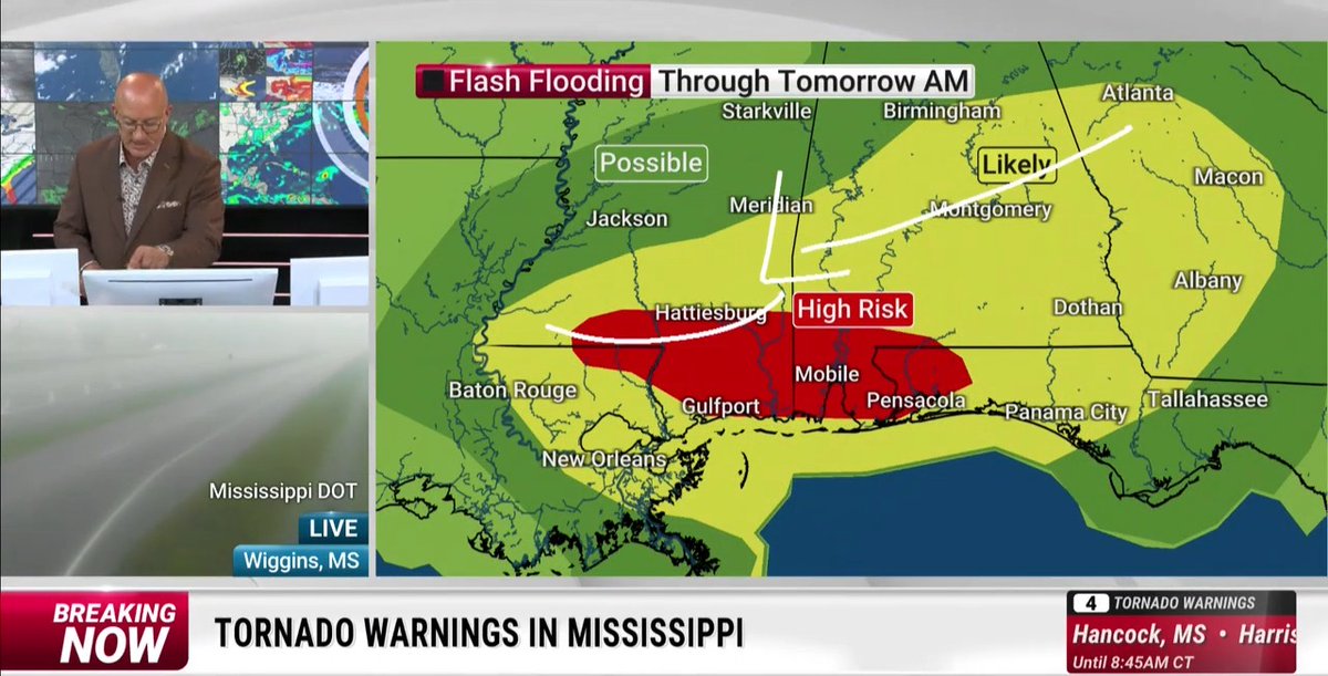 Arthur is now a remnant, but the threat of flooding is high across the Deep South through Friday. Isolated tornadoes are possible as well. Jim Cantore has the latest:
