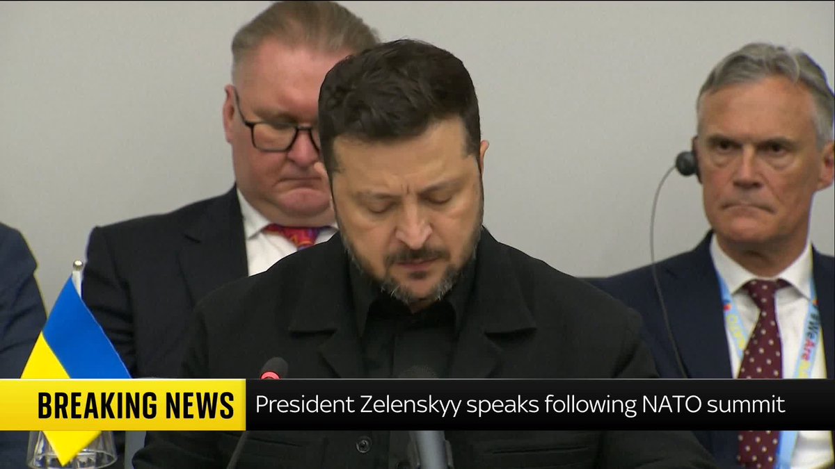 'Today, our defence ministers signed an agreement to bring these ballistic missile capabilities together.' President of Ukraine Volodymyr Zelenskyy speaks at the NATO defence summit Follow our live blog for more: 📺 Sky 501 and YT
