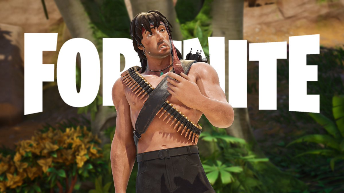 Fortnite Rambo Cosmetics Showcase, available tomorrow! #SponsoredByEpic