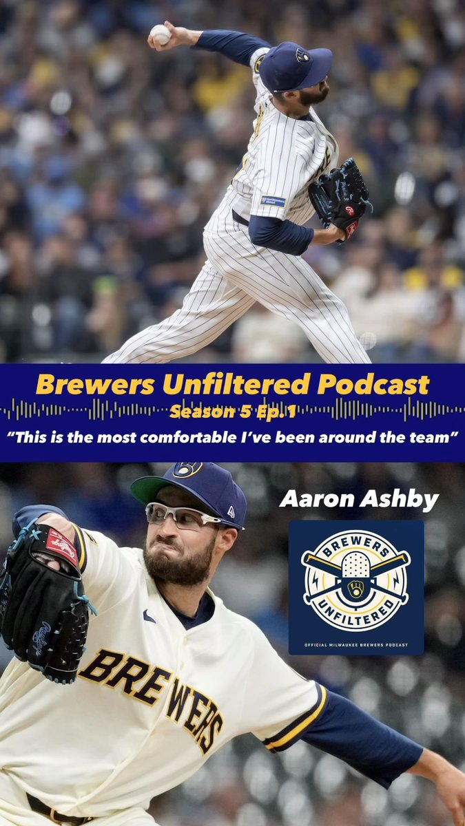 The Brewers Unfiltered podcast is BACK! 🎙️ Sophia Minnaert, Adam McCalvy, and Tim Dillard return for a brand new episode with Aaron Ashby, covering the team’s hot run, Miz’s excellence, and Ashby's new nickname 🍎: 🟢: