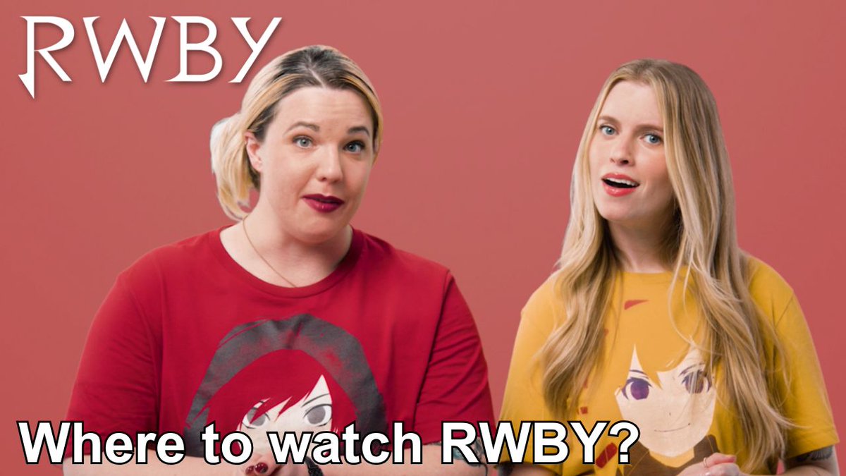 Your next RWBY binge-watch starts here! ❤️🤍🖤💛 You can now watch RWBY Volumes 1–9 on @Hulu, @plutotv, @samsungtvplus, @primevideo, @appletv, and more! Want to own the adventure? Blu-ray editions of every volume are also available now 💿🌹