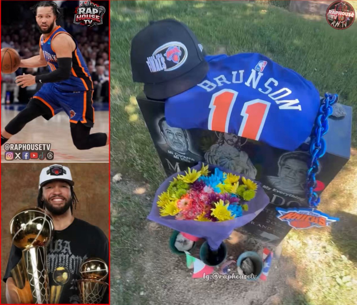 A Longtime NEW York Knicks Fan Emotionally Celebrated The Team's Championship Win With His Father’s &amp; Mothers Gravesite After Waiting 53 Years For The Moment 😳🕊️🔵🟠