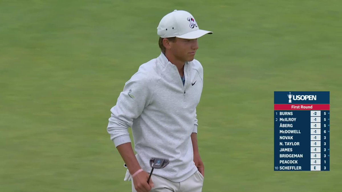 The first of many? 17-year-old Miles Russell has officially opened his U.S. Open birdie account.