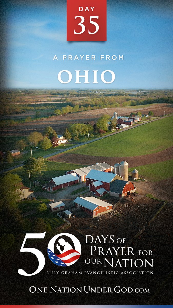For the 50 days leading up to July 4, we have 50 pastors from 50 states leading us in prayer for our nation. Join us now for DAY 35 with Pastor Alistair Begg from OHIO and share this with others. Let us know you’re praying in the comments below, and go to for all 50 videos and more… #OneNationUnderGod #50Days50States50Prayers BGEA