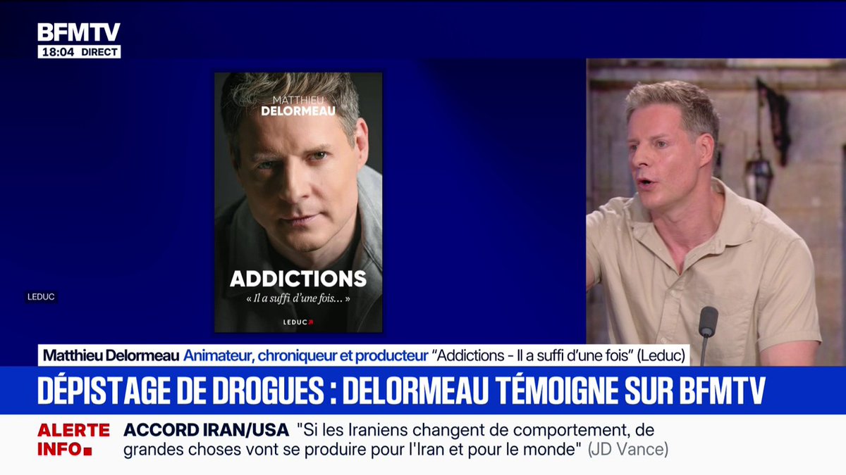 Tests anti-drogue pour le gouvernement: "C'est un symbole important", affirme Matthieu Delormeau