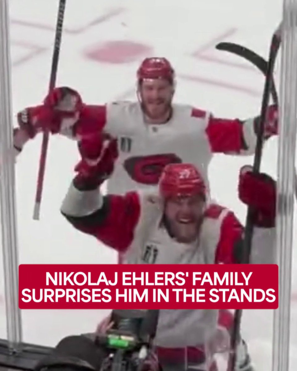 "I don't think I could've scripted that moment any better." 🥹 What a memory for the Ehlers family! #StanleyCup (via IG/ehlerssebastian)