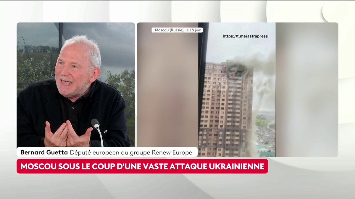 🔴 🗣️ Attaque ukrainienne sur Moscou, Poutine humilié ? "À l'heure qu'il est, il n'y a pas une personne en Russie qui ne sache que la capitale [...] a été touchée par une frappe absolument spectaculaire", estime l'eurodéputé Renew Bernard Guetta. #ToutEstPolitique #Canal16