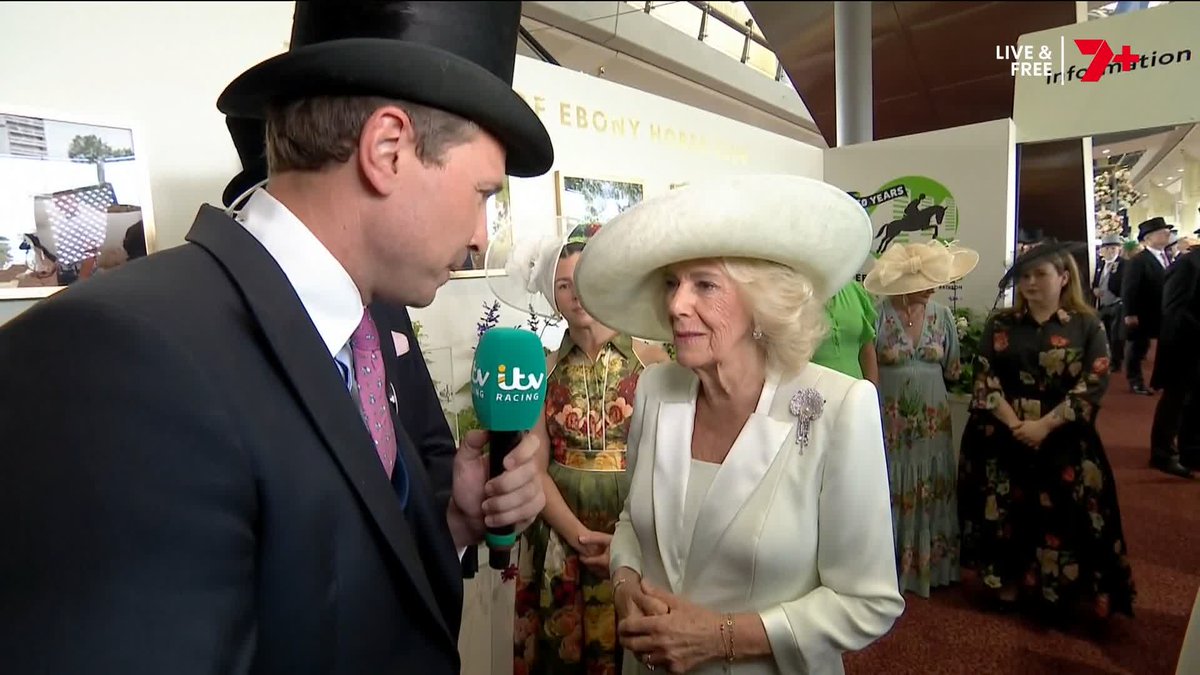 "It's five days of pleasure" 🏇☀️🥂 Queen Camilla on what makes Royal Ascot so special 👇