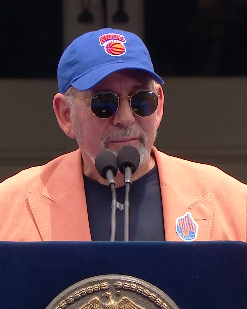 "Thank you for supporting our team. We're gonna keep working to bring you even better basketball - although it's hard to imagine that we get much better than this - but we will, right fellas?" - James Dolan