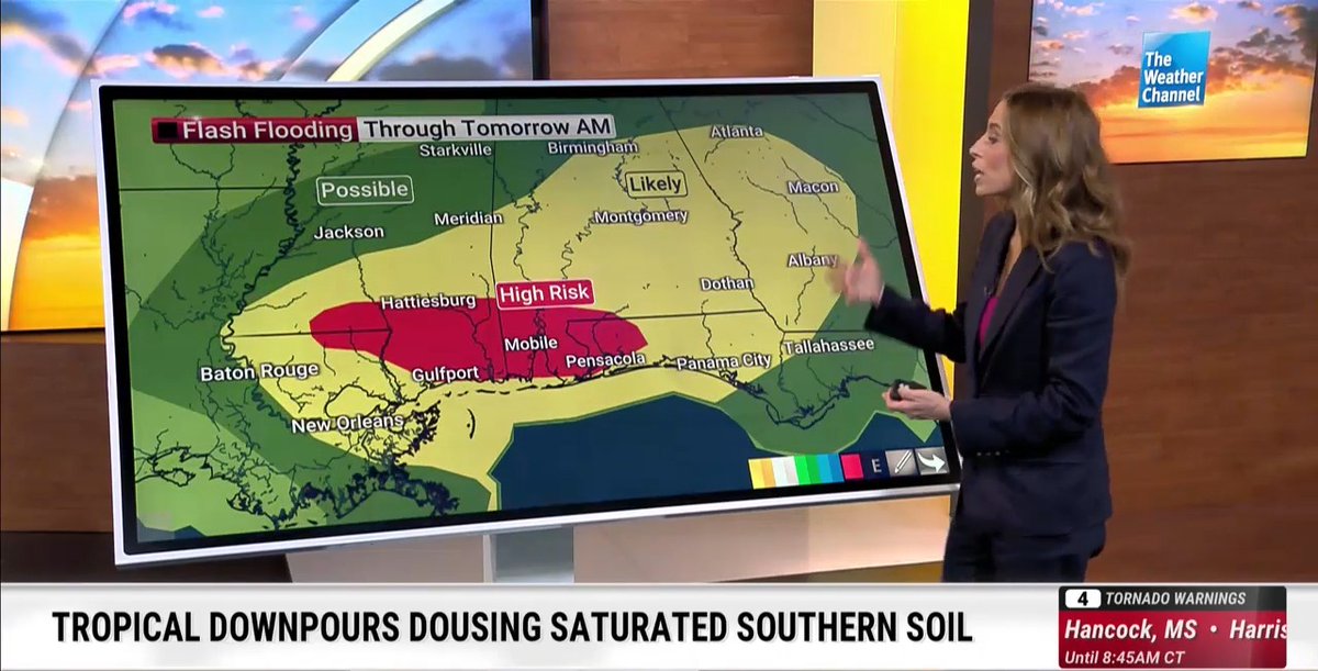 A rare high risk of flooding stretches from Louisiana to Florida, where widespread and potentially life-threatening flash flooding is likely. Meteorologist Stephanie Abrams has the latest on how much more rain is still to come: