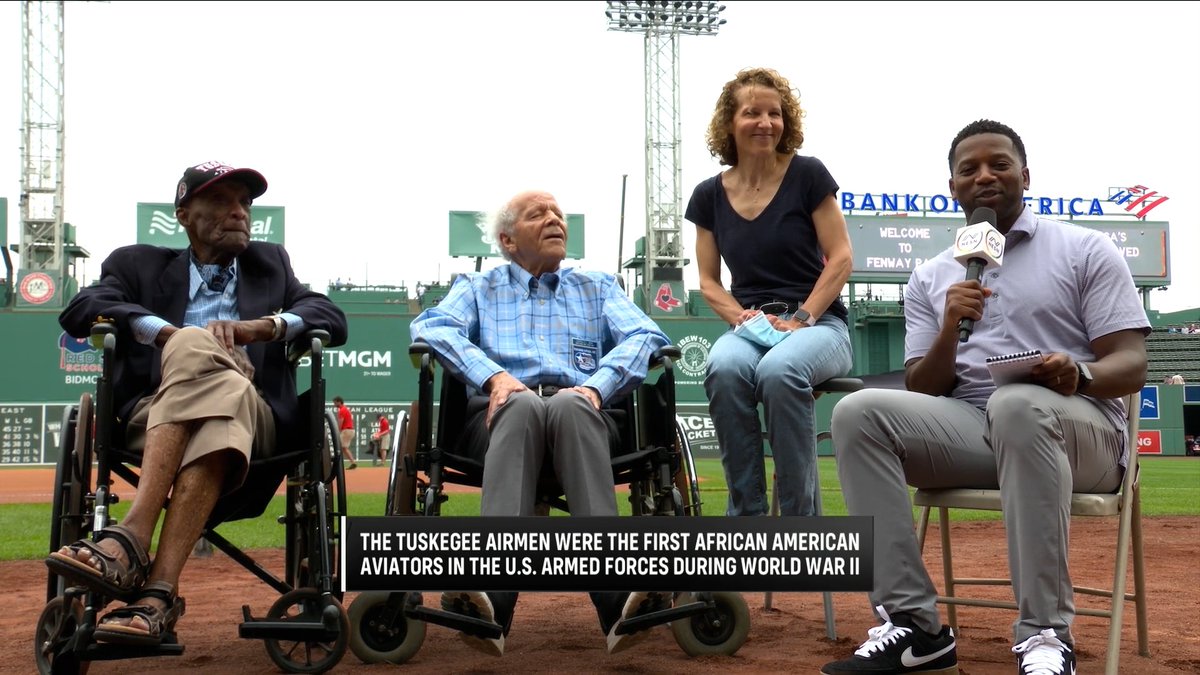 It is an absolute HONOR to have the legendary Tuskegee Airmen here at Fenway Park today as the Red Sox host the Black and African American celebration. 🇺🇸🫡