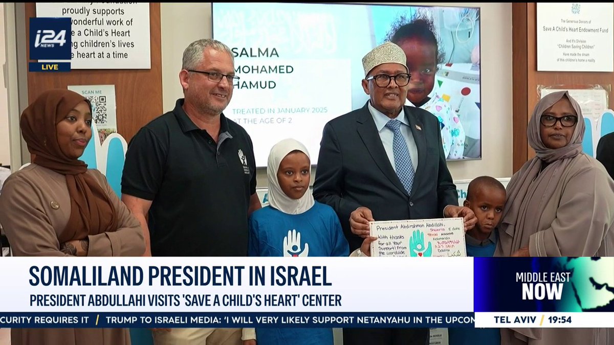 Somaliland President Abdullahi wraps up Israel visit with stop at Save a Child’s Heart center in Holon