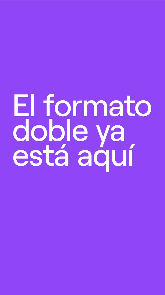 ¡El formato doble ya está disponible para todos en Twitch! ✅ Streamea en vertical y horizontal 📲 Más espectadores: el 70 % de los nuevos ven desde sus móviles 🎬 Haz clip y comparte en vertical Pruébalo: