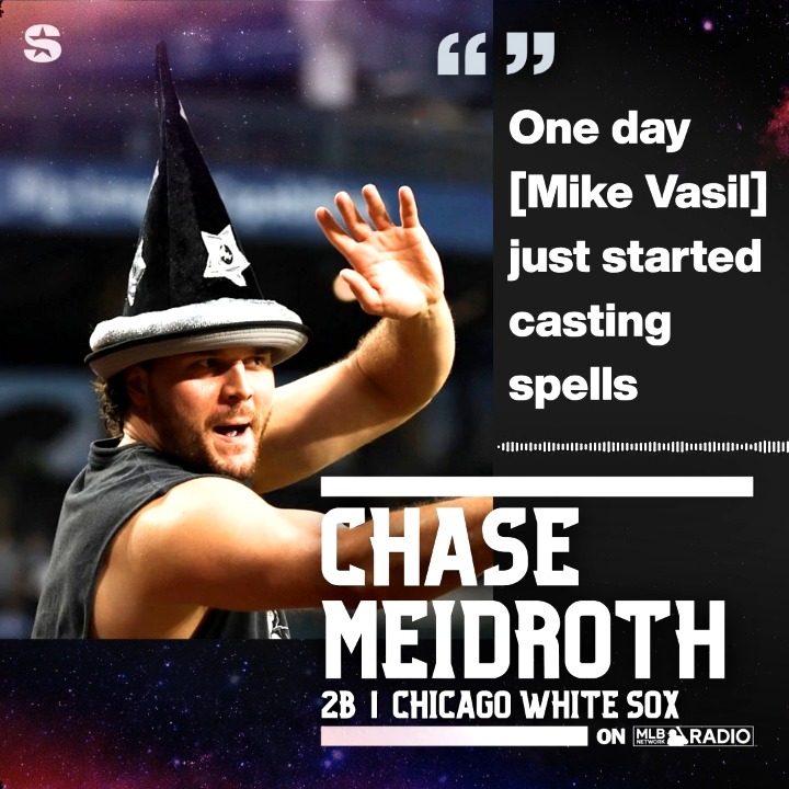 “I don’t know if there’s ever been a wizard in an MLB dugout." Don't underestimate the magic wand 😆 The #WhiteSox are tied for FIRST in the AL Central 🪄 @WhiteSox 🔗