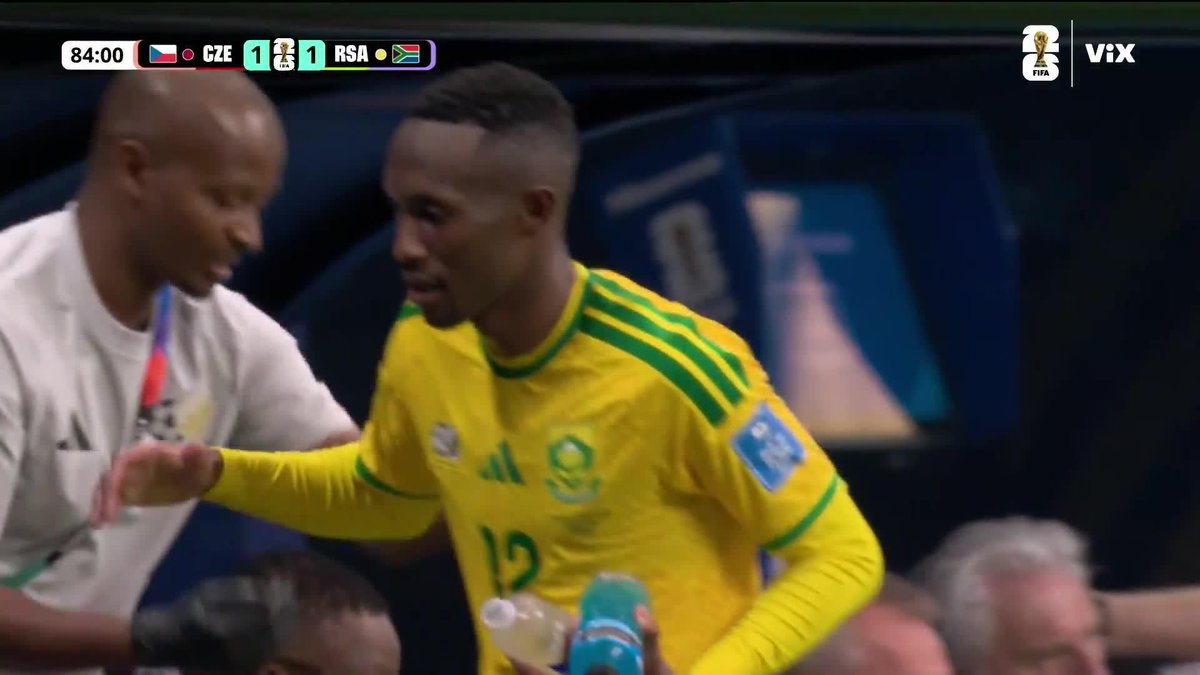 Sudáfrica le empató a Chequia y los jugadores festejaron como Cristiano Ronaldo jajajaja. Aura total.