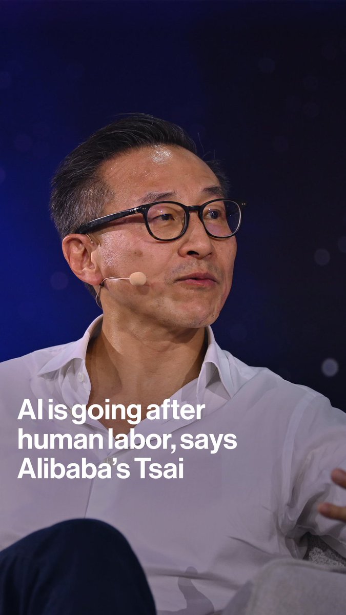 "When the world changes, you have to change yourself." Alibaba Chairman Joe Tsai says the shift to generative AI demands capital, conviction and a willingness to change