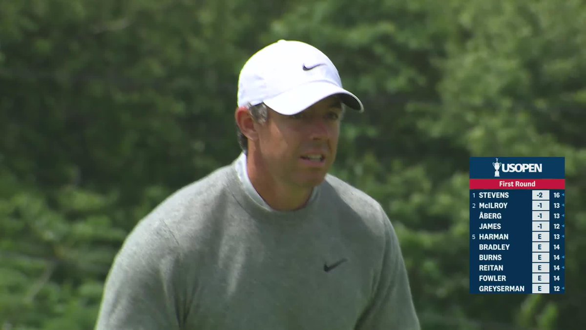 🚨📈🦅 #LEADER — The Shinnecock crowd erupts as Rory McIlroy drains an eagle putt to take the lead at the U.S. Open TRACKING RORY