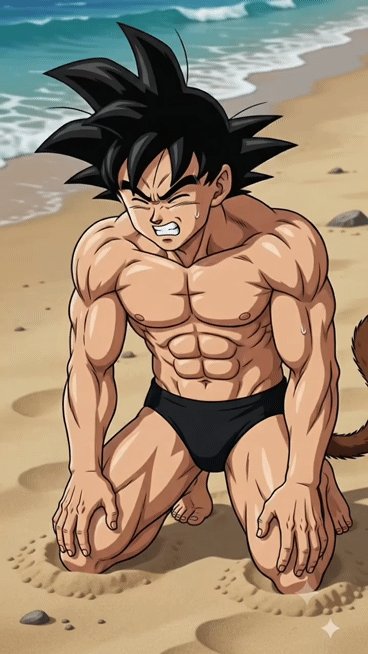 Goku in Trouble 🏝