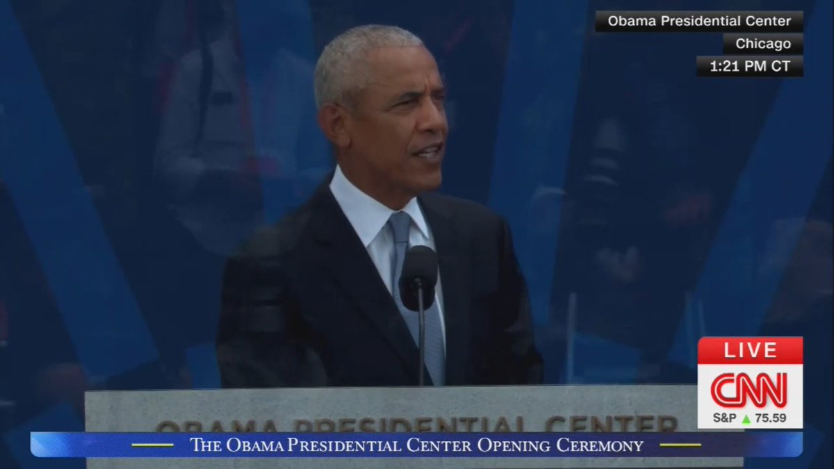 President Obama: Since we're a few weeks away from America's 250th birthday, it is worth remembering just how radical the whole idea of self-government really was back in 1776. A declaration that we are all created equal. And that in the newly independent United States, there will be no kings or lords. Only citizens, each of us free to pursue our own version of happiness and able to determine our collective fate through an elected representative government.